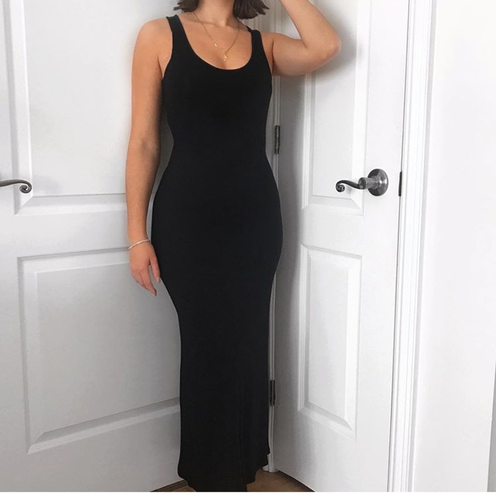 Black maxi dress